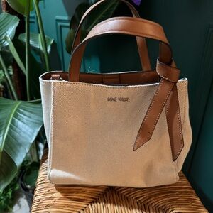 Nine West Beige and Tan Tote Bag